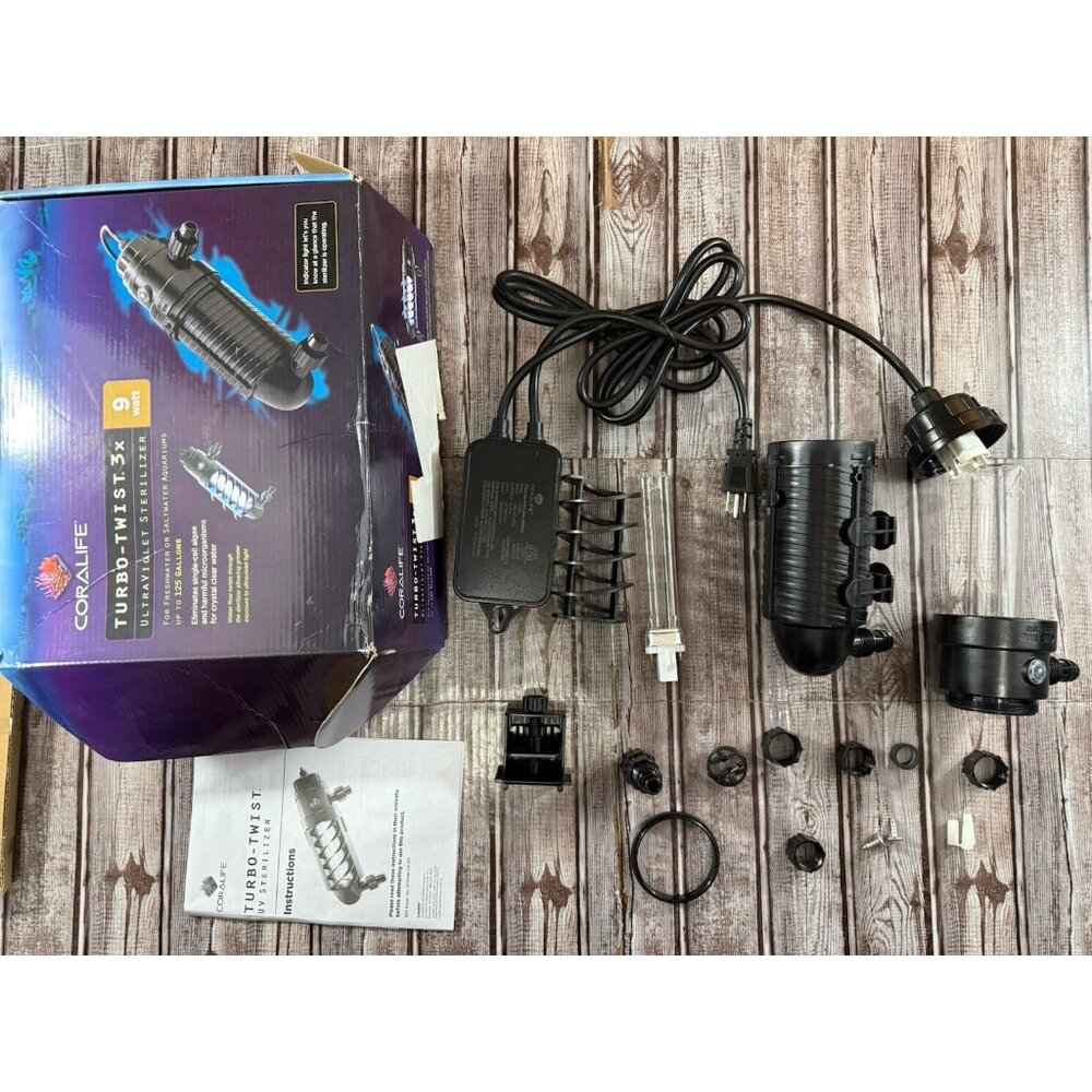 Coralife Turbo Twist Ultra Violet Sterilizer Water 125 Gal Broken Missing Part